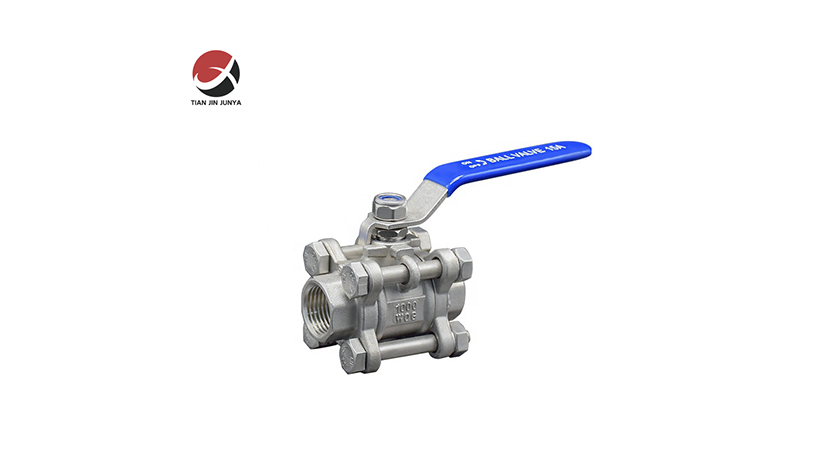 不鏽鋼(gang)三片式内螺紋(wen)球閥